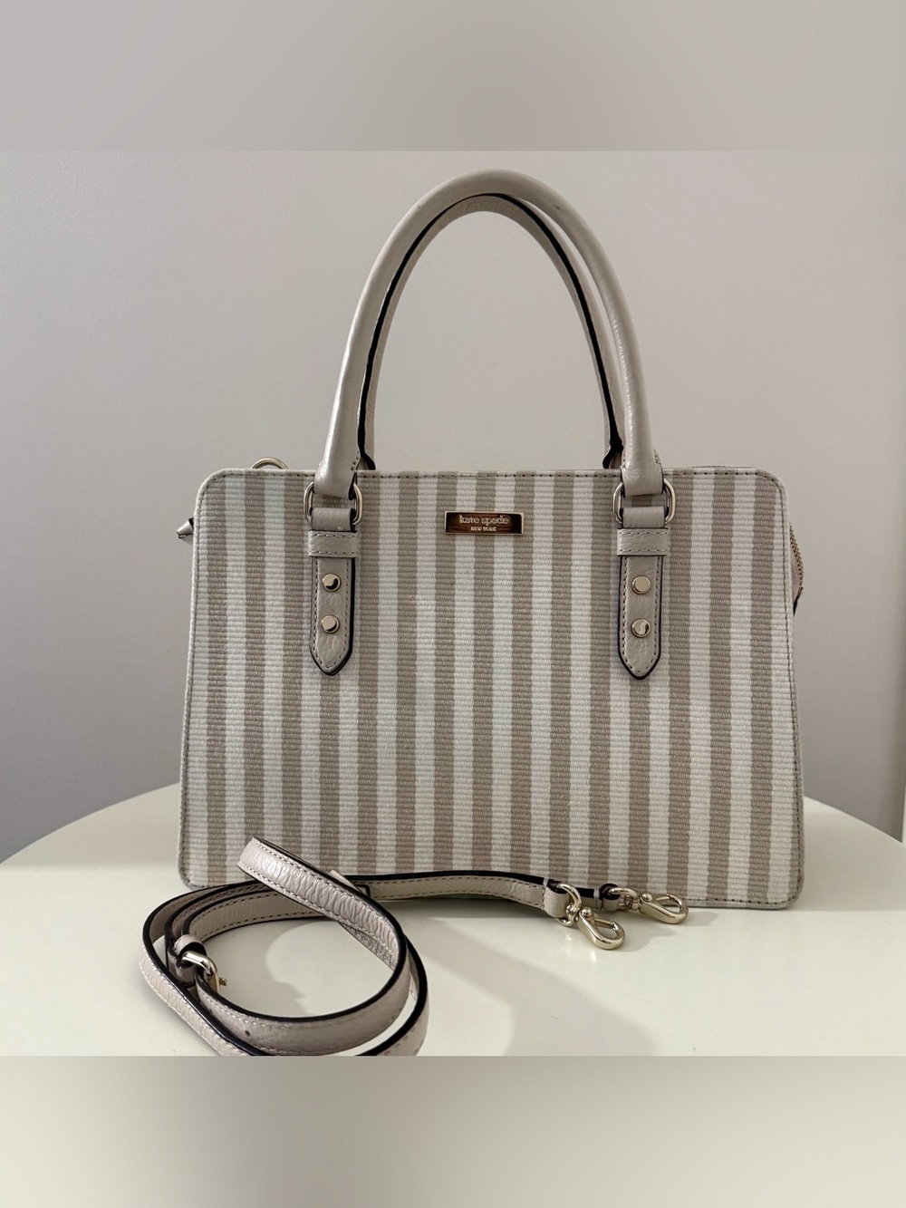 Kate Spade Striped Handbag/ Crossbody Bag